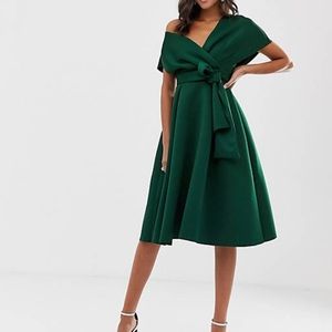 COPY - ASOS Fallen Shoulder Midi Dress